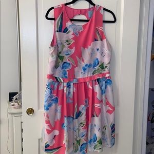 Floral CeCe Empire Waist Dress